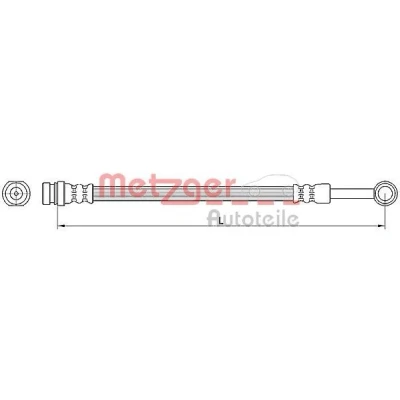 Imagem de METZGER 4110564 Mangueira de Travão 259 M10 x 1 HYUNDAI: Terracan