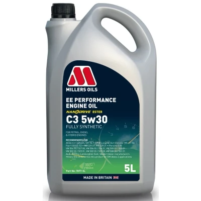 Imagem de Millers Oils Ee Performance C3 5W 30 5l Óleo do motor 7877 5 BMW: 3 Sedan, Touring, VOLKSWAGEN: Golf 4, 7,