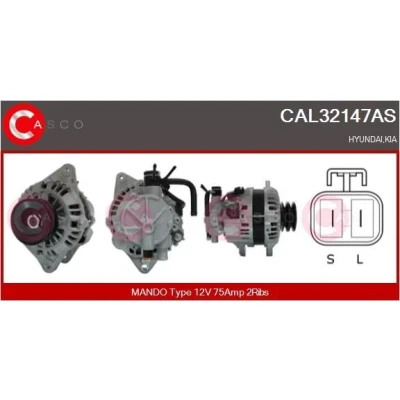 Imagem de CASCO CAL15173AS Alternador 12V 50A PEUGEOT: 205 Cabrio, II Hatchback, CITROËN: AX Hatchback
