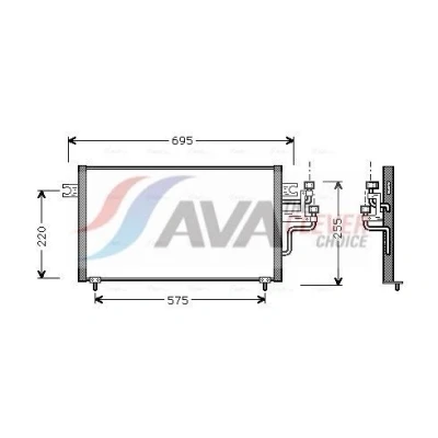 Imagem de Condensador, ar condicionado AVA COOLING MT5119
