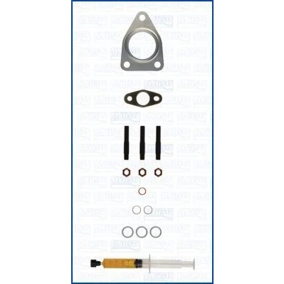 Imagem de AJUSA JTC12185 Kit de montagem, turbocompressor with studs, syringe oil com juntas instruções montagem
