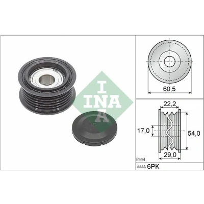 Imagem de INA 532 0854 10 Polia de Desvio AUDI: A6 C7 Avant