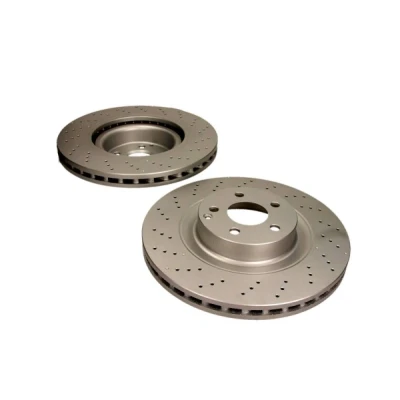 Imagem de QUARO QD4527 Disco de travão 350 32 5 112 perfurado/ventilado pintado alto carbono sem cubo roda, pernos fixação da roda