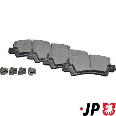 Imagem de JP GROUP 4863701310 Jogo de pastilhas para travão disco Eixo traseiro com avisador sonoro desgaste TOYOTA: Corolla IX Hatchback