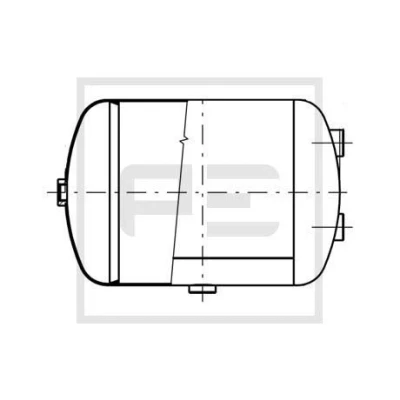 Imagem de PETERS ENNEPETAL 146.508 80A Depósito de ar, sistema ar comprimido 15l