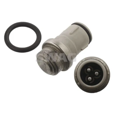 Imagem de SWAG 30 93 7608 Sensor da Temperatura do Líquido de Refrigeração cinzento com retentor AUDI: 80 B4 Sedan, A6 C4 Avant, B3