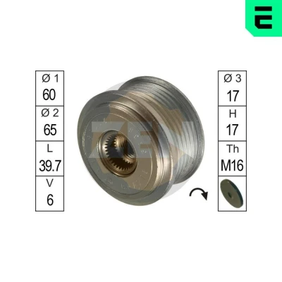 Imagem de ERA ZN5438 Polia Roda Livre do Alternador