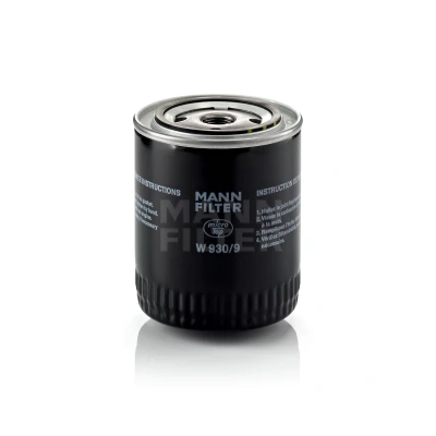 Imagem de MANN FILTER W 930/9 Filtro de óleo 3/4 16 UNF com uma válvula retenção aparafusado