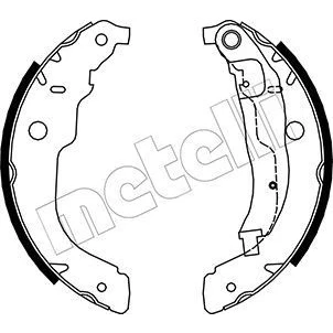 Imagem de METELLI 53 0333 Maxilas de Travão 228,6mm 42mm CITROËN: C3 III, C Elysée Sedan, II, PEUGEOT: 207 Hatchback, 208 I Hatchback
