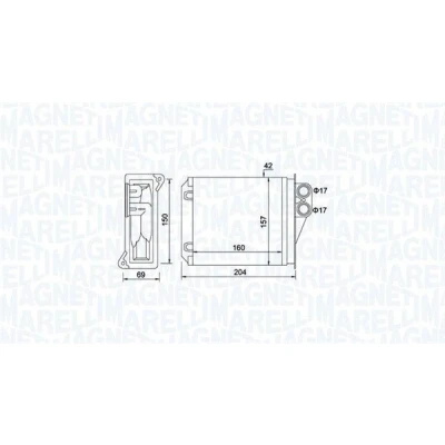 Imagem de MAGNETI MARELLI 350218481000 Radiador Quente