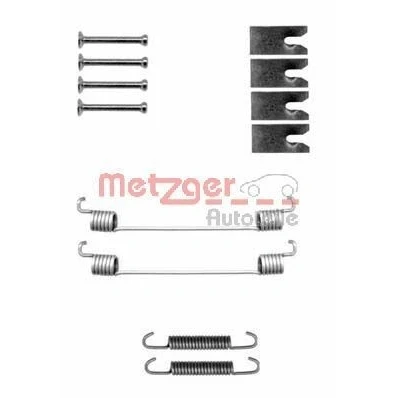 Imagem de METZGER 105 0827 Kit de acessórios, maxilas do travão TOYOTA: Yaris II Hatchback, NISSAN: Note I