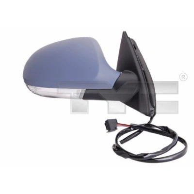 Imagem de Espelho retrovisor Tyc 337 0135 à direita com subcapa para regulação eléctrica dos espelhos, convexo, aquecível VOLKSWAGEN: Passat B6 Sedan