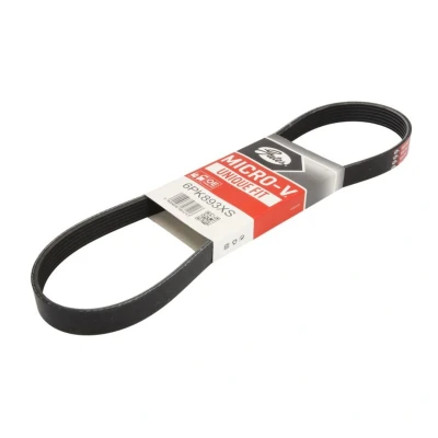 Imagem de GATES 6PK893XS Correia trapezoidal estriada 893 6 Poliéster, EPDM (borracha de etileno propileno dieno) PEUGEOT: 208 I Hatchback, 308 SW 2, 508