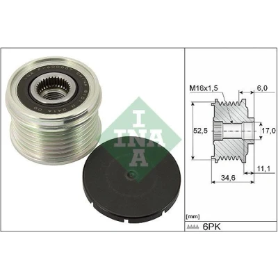 Imagem de INA 535 0315 10 Polia Roda Livre do Alternador Ferramenta especial necessária para a montagem