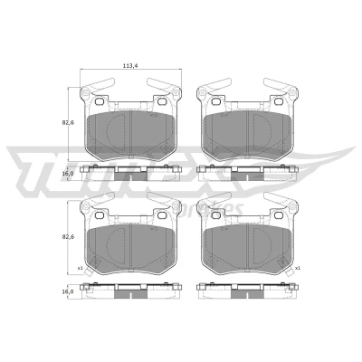 Imagem de TOMEX brakes TX 52 48 Sensor de ABS Eixo dianteiro, lado direito passivo 905mm TOYOTA: Corolla Verso, Avensis II Sedan, IX Hatchback