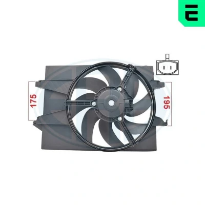 Imagem de ERA 352085 Ventilador de Radiador 12 FORD: FIESTA 5