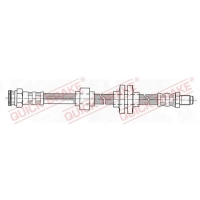 Imagem de QUICK BRAKE 32.207 Mangueira de Travão 427mm M10x1 com rosca interior, exterior