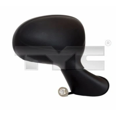 Imagem de Espelho retrovisor Tyc 306 0004 esquerda preto convexo, para regulação eléctrica dos espelhos