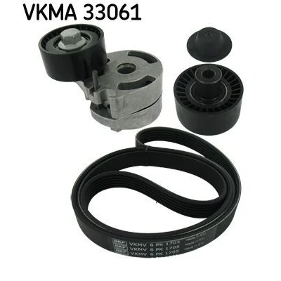 Imagem de SKF VKMA 33061 Jogo de correias trapezoidais estriadas PEUGEOT: 206 Hatchback, 407 SW, Partner I Van, CITROËN: C5 II Xsara Picasso