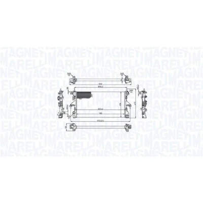 Imagem de MAGNETI MARELLI 350213215200 Radiador, arrefecimento do motor FIAT: Ducato III Van, Camião de plataforma / Chassis