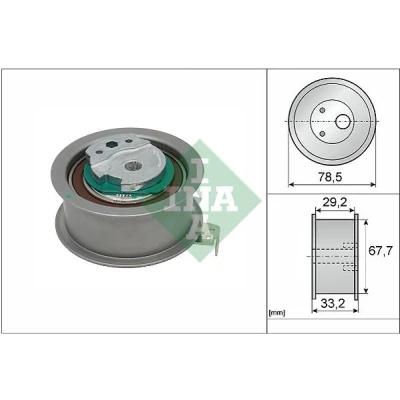 Imagem de INA 531 0927 10 Rolo tensor, correia dentada