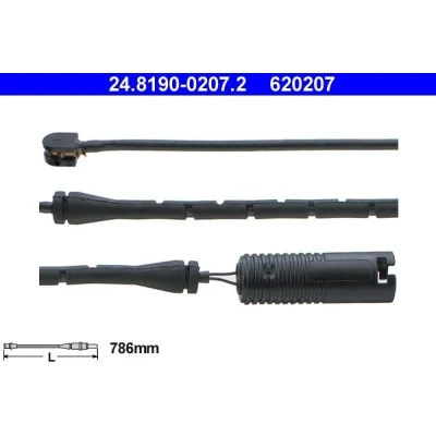 Imagem de ATE 24.8190 0207.2 Sensor de Desgaste Pastilha Freio BMW: 3 Sedan, Compact, Coupe