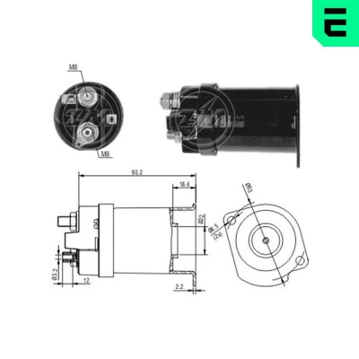 Imagem de ERA ZM556 Interruptor electromagnético, motor de arranque