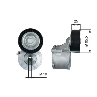 Imagem de GATES T39281 Polia Tensora FleetRunner Micro V Stretch Fit FIAT: Doblo II Van / Carrinha