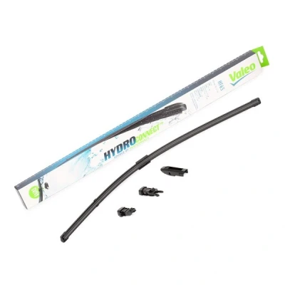 Imagem de Escova do limpa vidros Valeo Hydroconnect 578513 650mm à frente Sem armação Fixação por ganchos, Top Lock, cavilha OPEL: Astra J Hatchback