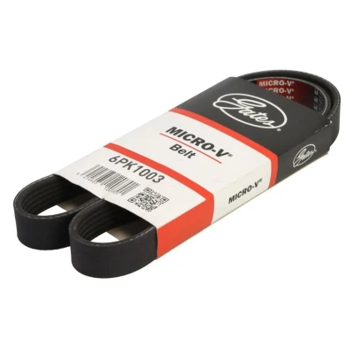 Imagem de GATES 6PK1003 Correia trapezoidal estriada 1003 6 Poliéster, EPDM (borracha de etileno propileno dieno) FleetRunner Micro V BMW: 1 Hatchback