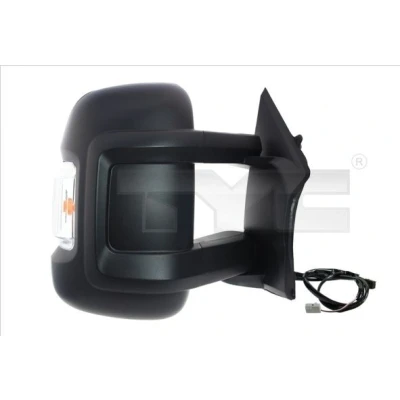 Imagem de espelho retrovisor Tyc 309 0156 esquerda para regulação eléctrica dos espelhos, convexo, aquecível, com sensor de temeperatura, braço do ta