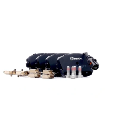Imagem de BREMBO P 85 077 Jogo de pastilhas para travão disco incl. contacto aviso desgaste com parafusos pinça acessórios
