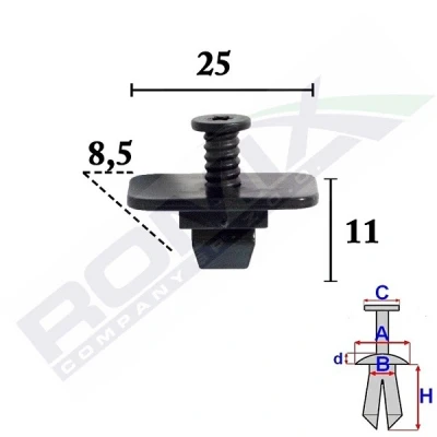 Imagem de ROMIX C70541 Grampo, friso