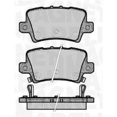 Imagem de MAGNETI MARELLI 363916060621 Jogo de pastilhas para travão disco com avisador sonoro desgaste HONDA: CIVIC 8 Hatchback