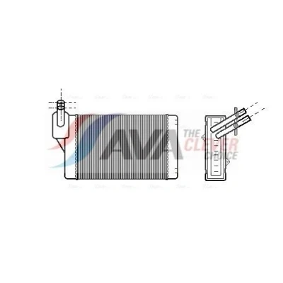 Imagem de PRASCO VNA6060 Radiador Quente com tubagem VOLKSWAGEN: GOLF 2, 3, Polo III Hatchback, SEAT: Ibiza Toledo 2 Limousine, AUDI: A3 Hatchback