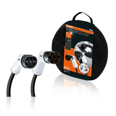 Imagem de OSRAM BATTERYcharge OCC23P05 Cabo de carga Mode 3 Conector modelo 2, Ficha 2 32A 22kW 5m 480V IP65 PEUGEOT: 308 III SW
