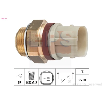 Imagem de Interruptor de temperatura, ventilador do radiador EPS)