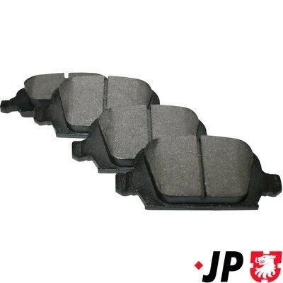 Imagem de JP GROUP 1263700510 Jogo de pastilhas para travão disco Eixo traseiro com avisador sonoro desgaste OPEL: Corsa C Hatchback, С Van