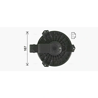 Imagem de Ventilador de ventilação da cabina Peça sobressalente original AVA COOLING HD8327