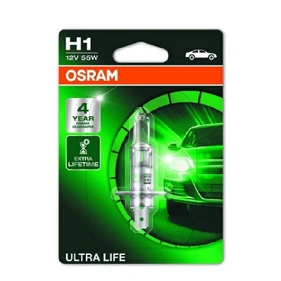 Imagem de OSRAM 64150ULT 01B Lâmpada, farol de longo alcance H1 12V 55W 3200K Halogéneo OPEL: Insignia A Sports Tourer, Sedan, Astra H GTC