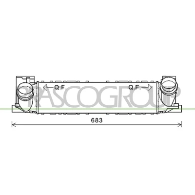 Imagem de PRASCO BM123N001 Intercooler com acoplamentos rápidos BMW: 1 Hatchback, 4 Gran Coupe, 3 Touring