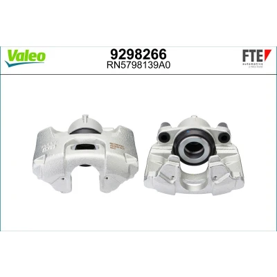 Imagem de FTE 9298266 Pinça de travão cinzento Ferro fundido Eixo dianteiro, lado esquerdo sem suporte OPEL: Vectra C Sedan, Caravan, SAAB: 9 3 Sedan