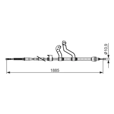 Imagem de BOSCH 1 987 482 573 Cabo de Freio Mão 1885