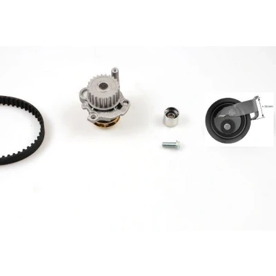 Imagem de HEPU PK05472 Bomba de Água + Kit Correia Distribuição sem amortecedor tensor, rolo tensor 150 AUDI: A3 Hatchback, A4 B5 Avant, A6 C5 Avant