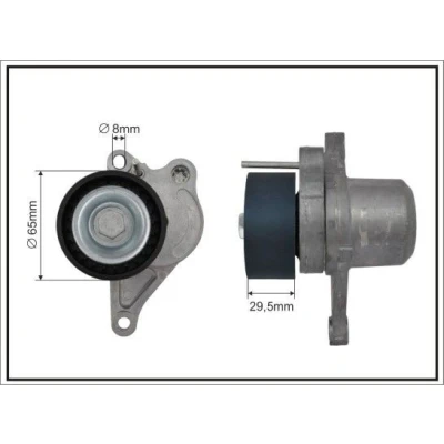 Imagem de CAFFARO 132399SP Tensor, correia trapezoidal estriada RENAULT: Vel Satis, LAGUNA 2 Grandtour
