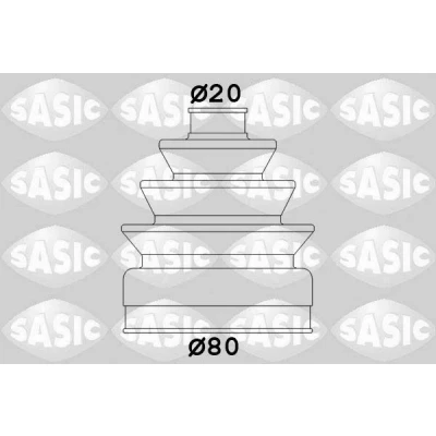Imagem de SASIC 2933833 Fole de Transmissão do lado da roda CITROËN: BX Hatchback, C15 Van, ZX PEUGEOT: 306 Hatchback