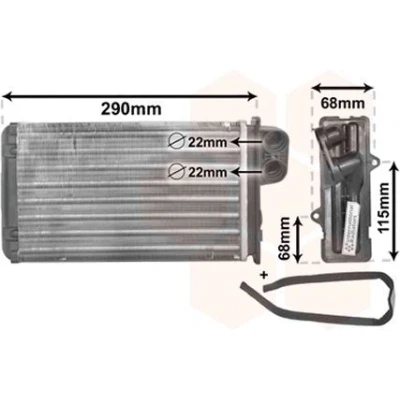 Imagem de VAN WEZEL 40006100 Radiador Quente