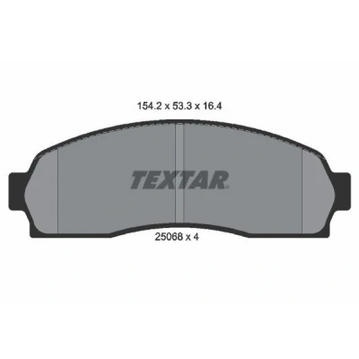 Imagem de TEXTAR 2506801 Jogo de pastilhas para travão disco não preparado indicador aviso desgaste MAZDA: Série B Pick up, FORD USA: Explorer Mk2