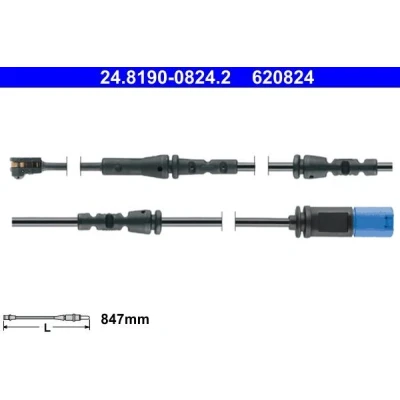 Imagem de ATE 24.8190 0824.2 Sensor de Desgaste Pastilha Freio BMW: X5