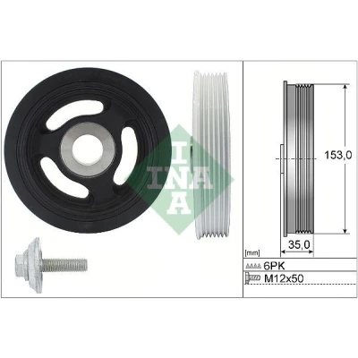Imagem de INA 544 0104 20 Kit da polia correia cambota PEUGEOT: 308 SW 2, II Hatchback, 206 VOLVO: V40 FORD: MONDEO 4 Turnier